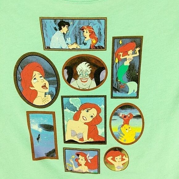 DISNEY'S LITTLE MERMAID SIZE MEDIUM AQUA TEAL CRO - Picture 3 of 6